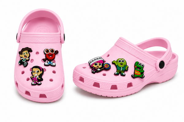 Charms Oficiales de Atención Atención para Zapatos Tipo Crocs – Set de 6