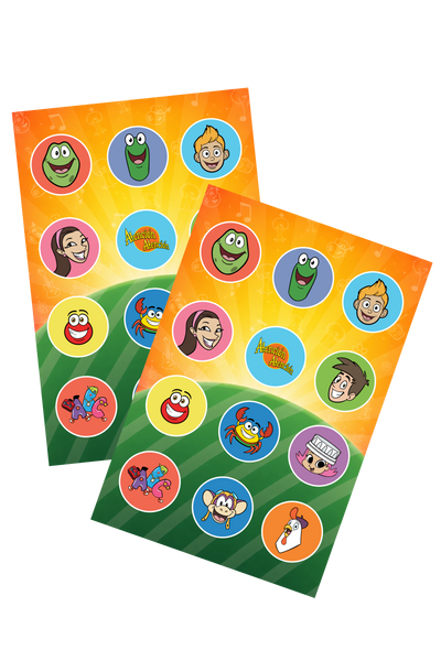 Stickers Oficiales de Atención Atención - Pack de 24 Pegatinas