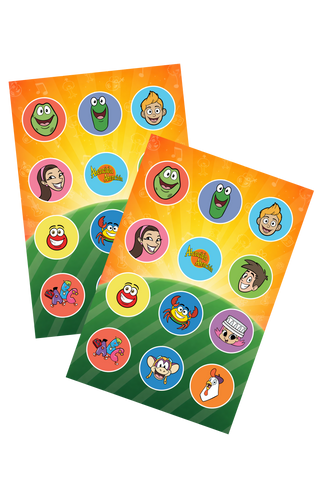 Stickers Oficiales de Atención Atención - Pack de 24 Pegatinas