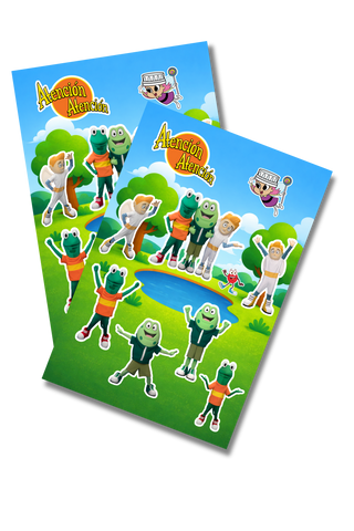 Stickers Oficiales de Atención Atención Edición Troquelado - Pack de 20 Pegatinas