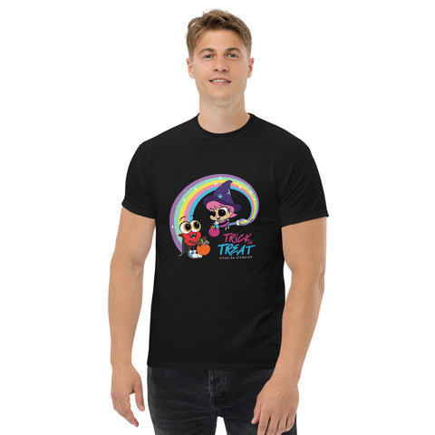 Camiseta para hombre Trick or Treat Pulga y Tapita