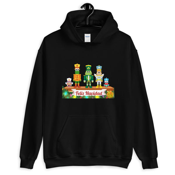 Hoodie Unisex Cascanueces Navidad