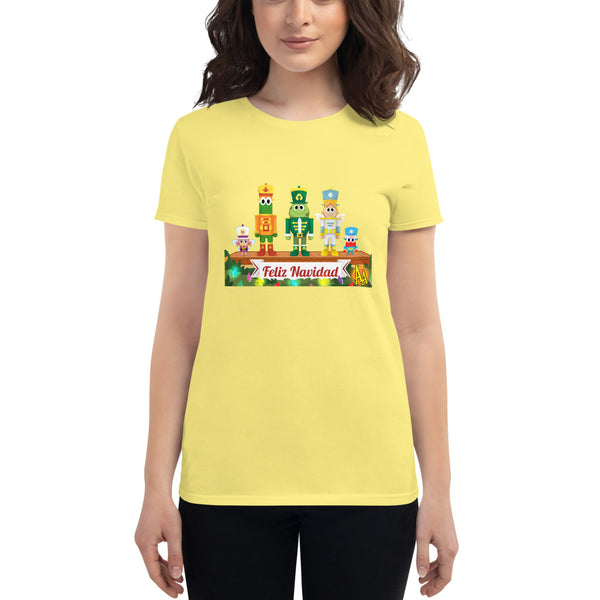 Camiseta de manga corta para mujer Cascanueces Navidad