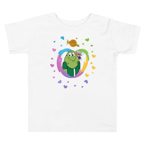 Camiseta de manga corta para niño unisex (Sapo Hug)